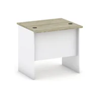 Biurka - B2B Partner Biurko proste, długość 800 mm, biały/dąb sonoma 437501 - miniaturka - grafika 1