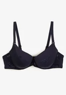 Biustonosze - Granatowy Biustonosz Koronkowy Full Cup Kristelle - Renee - miniaturka - grafika 1