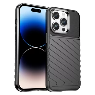 Thunder Case etui iPhone 14 Pro Max pancerny pokrowiec czarny - Etui i futerały do telefonów - miniaturka - grafika 1