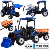 Pojazdy elektryczne dla dzieci - Duży TRAKTOR elektryczny na akumulator dla dziecka przyczepa łyżka PA0320 - miniaturka - grafika 1