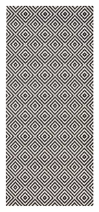 bougari W-& Outdoor dywan karo czarno | 102470 102470-80x150 - Dywany - miniaturka - grafika 1