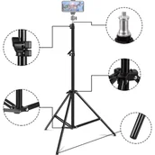 Selfie stick - Mozos Sf Selfie Statyw Do Telefonu Fotograficzny Regulowany Trójnóg - miniaturka - grafika 1