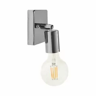 Mały kinkiet chrom regulowany metalowy E27 kwadrat EZO - Lampy ścienne - miniaturka - grafika 1