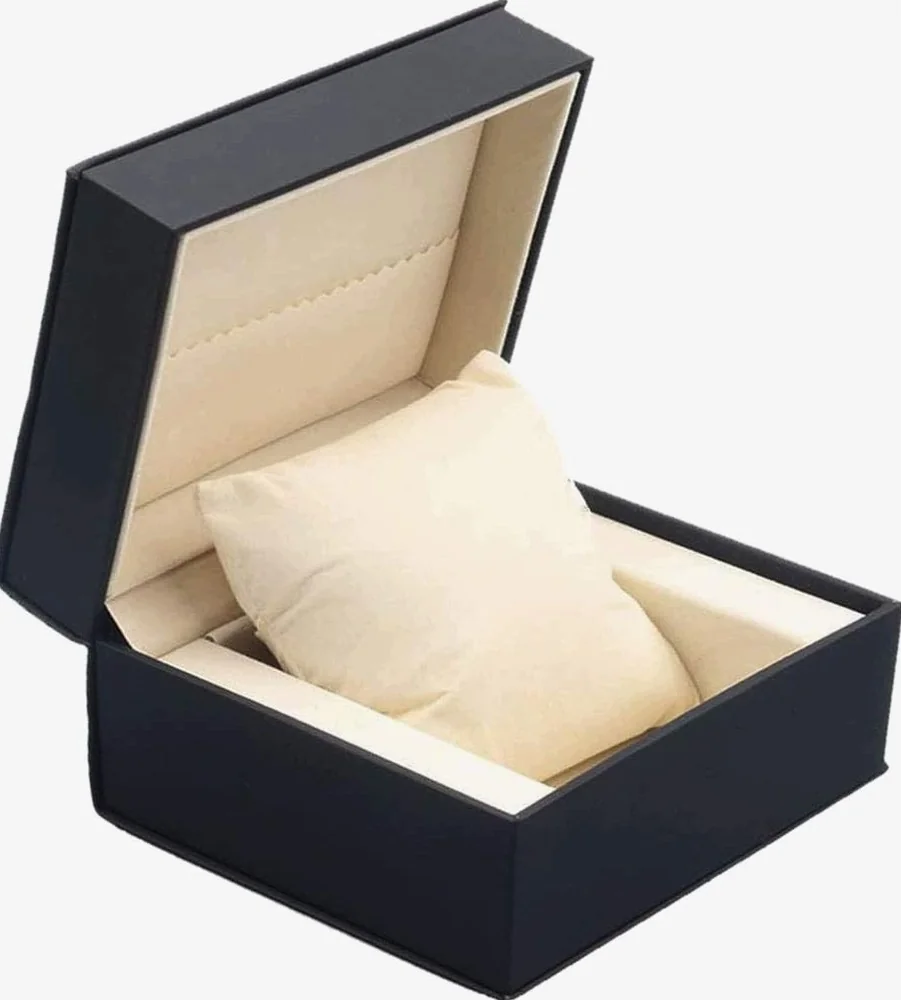 PUDEŁKO NA ZEGARKI 115X115X75CM CZARNE SZKATUŁKA ETUI ORGANIZER PU