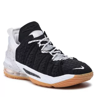 Buty dla chłopców - Buty Nike - Lebron XVIII (Gs) CW2760 007 Black/White/Gum Med Brown - grafika 1