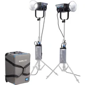 Kamery cyfrowe - akcesoria - NANLITE FC-500B Bicolor 2700-6500K 2x Spot Light DMX Trolley Kit - miniaturka - grafika 1