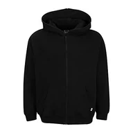 Bluzy męskie - Urban Classics Męska bluza z kapturem Organic Full Zip Hoodie, czarny, XXL - miniaturka - grafika 1