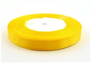 BREWIS Wstążka dekoracyjna satynowa 12mm/32m jasnożółta Brewis 143 - Pasmanteria - miniaturka - grafika 1