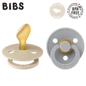 Smoczki uspokajające - Bibs Colour Anatomical 2-Pack Vanilla & Cloud M Smoczek Anatomiczny Kauczuk Hevea - miniaturka - grafika 1