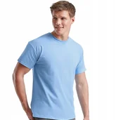 Koszulki męskie - T-shirt Koszulka Męska Bawełna 100% Fruit the Loom 610820 Niebieski XXL - miniaturka - grafika 1