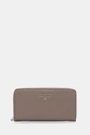 Portfele - Patrizia Pepe portfel skórzany damski kolor beżowy CQ4879 L001 - miniaturka - grafika 1
