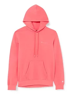 Champion Męska bluza z kapturem Legacy American Classics Heavy Powerblend z polaru z małym logo, różowa cyklamenka, L - Bluzy męskie - miniaturka - grafika 1