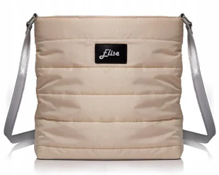 PIKOWANA DAMSKA TOREBKA WOREK SOLOME BEŻOWA SHOPPERKA - Torby i wózki na zakupy - miniaturka - grafika 1