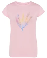 Koszulki i topy damskie - T-Shirt damski kolorowy nadruk Pióra r.L - miniaturka - grafika 1