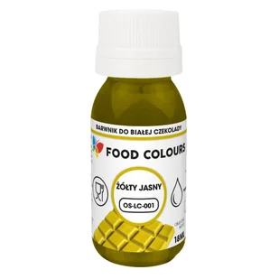 Food Colours barwnik płyn do czek. j. żółty - Dodatki do ciast w proszku - miniaturka - grafika 1