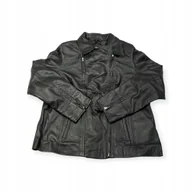 Kurtki damskie - Skórzana kurtka damska ramoneska Real Leather 2XL - miniaturka - grafika 1