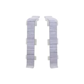 Listwy przypodłogowe - Łącznik do listwy przypodłogowej PCV Aluminium 70 Artens 3276007775808 - miniaturka - grafika 1