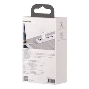 Baseus GaN2 Lite szybka ładowarka sieciowa 65W USB / USB Typ C Quick Charge 3.0 Power Delivery (azotek galu) biały (CCGAN2L-B02) - Ładowarki do telefonów - miniaturka - grafika 6