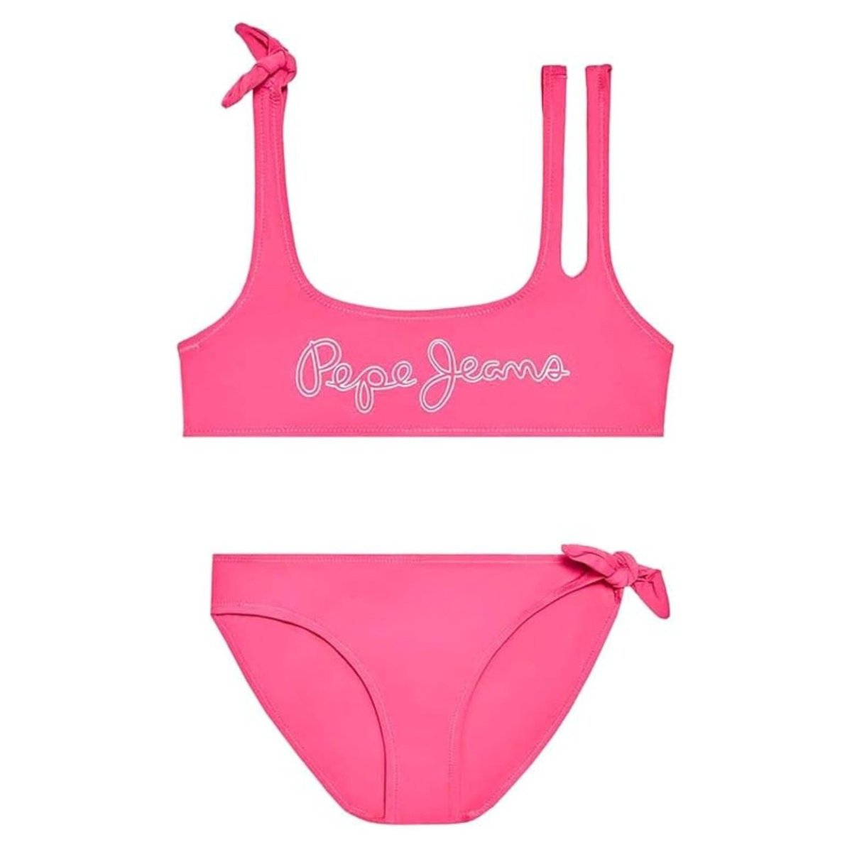 Strój kąpielowy dziewczęcy Pepe Jeans Daniela Bikini dwuczęściowy różowy-176