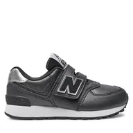 Buty dla dziewczynek - Sneakersy New Balance PV574FM Czarny - miniaturka - grafika 1