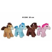 PLUSZAK KON 20CM STOJACY Z MOTYLKIEM SA Sun-Day - Maskotki i pluszaki - miniaturka - grafika 1