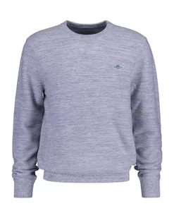 GANT Sweter męski, szary melanż, 3XL - Swetry męskie - miniaturka - grafika 1