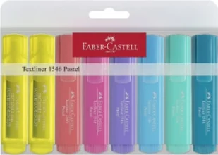 Faber-Castell zakreślacz pastelowy, Textliner 1546, 7 kolorów - Zakreślacze - miniaturka - grafika 2