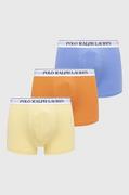 Majtki męskie - Polo Ralph Lauren bokserki 3-pack męskie kolor żółty - miniaturka - grafika 1