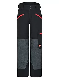 Spodnie narciarskie - Ziener Unisex dziecięce spodnie narciarskie, spodnie śniegowe | wodoodporne, wiatroszczelne, ciepłe Amiro czarny Black.gray Ink Jeans 140 - grafika 1