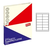 Etykiety samoprzylepne i bloki etykiet - Grand Etykiety uniwersalne 97x42.3/12 białe (100) - miniaturka - grafika 1