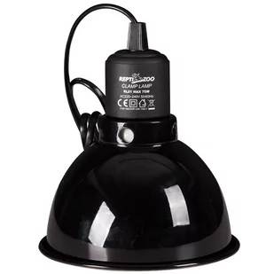Repti-Zoo Repti-Zoo Oprawka z kloszem na żarówkę 75W RZ Oprawa RL01B BLACK - Akcesoria do terrarium - miniaturka - grafika 1