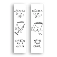 Zakładki do książek - Zakładka kartonowa - Zagadka - gadżet - miniaturka - grafika 1