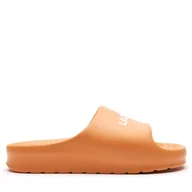 Klapki i japonki męskie - Klapki Lacoste Branded Serve Slide 2.0 747CMA0015 Pomarańczowy - miniaturka - grafika 1