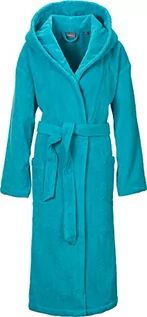 Szlafroki damskie - Egeria Odessa damski płaszcz kąpielowy z kapturem w Zero Twist bawełna, 5 różnych kolorów, capri, S 021019 - grafika 1