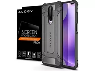 Etui i futerały do telefonów - Alogy Etui Hard Armor do Xiaomi Redmi K30 Poco X2 szare + Szkło 8053/9238X23 - miniaturka - grafika 1