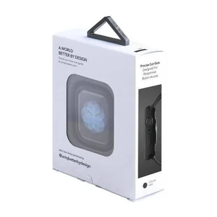 UNIQ etui Lino Apple Watch Series 4/5/6/SE 44mm. czarny/ash black - Akcesoria do smartwatchy - miniaturka - grafika 6
