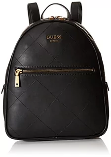 Torebki damskie - Guess Vikky plecak damski typu hobo, rozmiar uniwersalny, czarny, jeden rozmiar - grafika 1