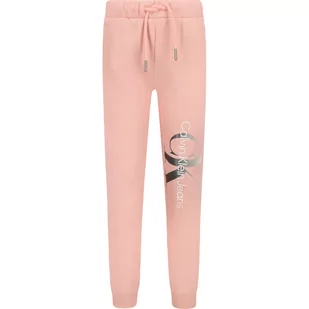 CALVIN KLEIN JEANS Spodnie dresowe | Regular Fit - Spodnie sportowe damskie - miniaturka - grafika 1