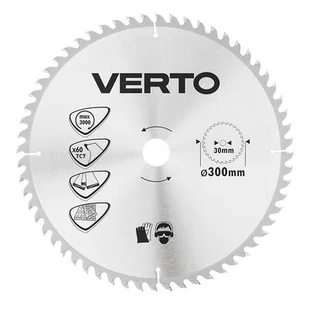 VERTO Tarcza do pilarki, widiowa, 300 x 30 mm, 60 zębów - Akcesoria do elektronarzędzi - miniaturka - grafika 1