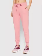 Spodnie sportowe damskie - 4F Spodnie dresowe H4L22-SPDD350 Różowy Regular Fit - miniaturka - grafika 1