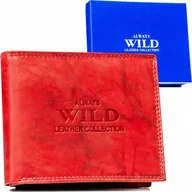 Portfele - Always Wild Duży, skórzany portfel męski w orientacji poziomej - Always Wild NoSize - miniaturka - grafika 1