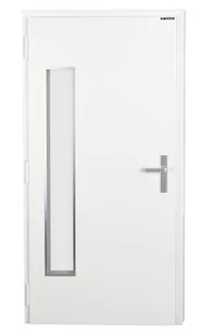 Drzwi Zewnętrzne NOVIA Vitre, białe, 90 lewe - Drzwi zewnętrzne - miniaturka - grafika 1