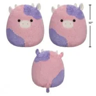 Maskotki i pluszaki - Patty. Pink and Purple Cow. Squishmallows. Fuzzamallow. Wersja A, pluszak, 30 cm Jazwares - miniaturka - grafika 1
