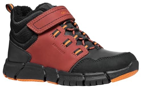 Geox Unisex buty dziecięce J Flexyper Boy B ABX Ankle Boot, Wine Black, 32 EU
