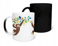 Kubki - KUBEK MAGICZNY Z NADRUKIEM-CIEKAWSKI GEORGE RÓŻNE WZORY DO WYBORU+ IMIĘ - miniaturka - grafika 1