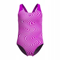 Stroje kąpielowe dla dziewczynek - Strój kąpielowy jednoczęściowy dziewczęcy na basen Speedo Allover 176cm - miniaturka - grafika 1