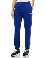 Spodnie sportowe damskie - Mistrz Legacy Color Punch W-Light Powerblend Fleece High-Waist Rib Cuff spodnie dresowe damskie, Niebieski College, XL - miniaturka - grafika 1