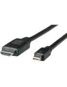 Kable komputerowe i do monitorów - ROLINE Kabel Mini DisplayPort, Mini DP-UHDTV, M/M, czarny, 1m - miniaturka - grafika 1