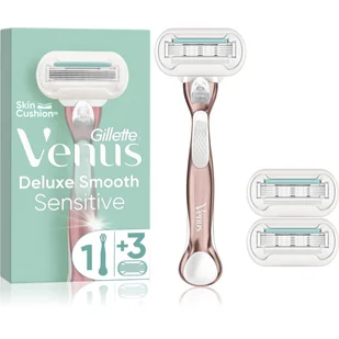 Gillette Venus Deluxe Smooth Sensitive maszynka do golenia maszynka do golenia 1 szt. + wymienne głowice 2 szt. dla kobiet - Maszynki do golenia i wkłady - miniaturka - grafika 1