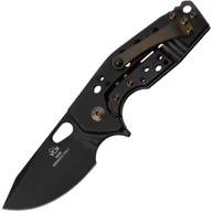 Noże - Fox-Knives FOX/VOX SURU DLA LEWORĘCZNYCH SKŁADANY NÓŻ STAL NIERDZEWNA M390 OSTRZE PVD-TYTANOWA RĘKOJ - miniaturka - grafika 1